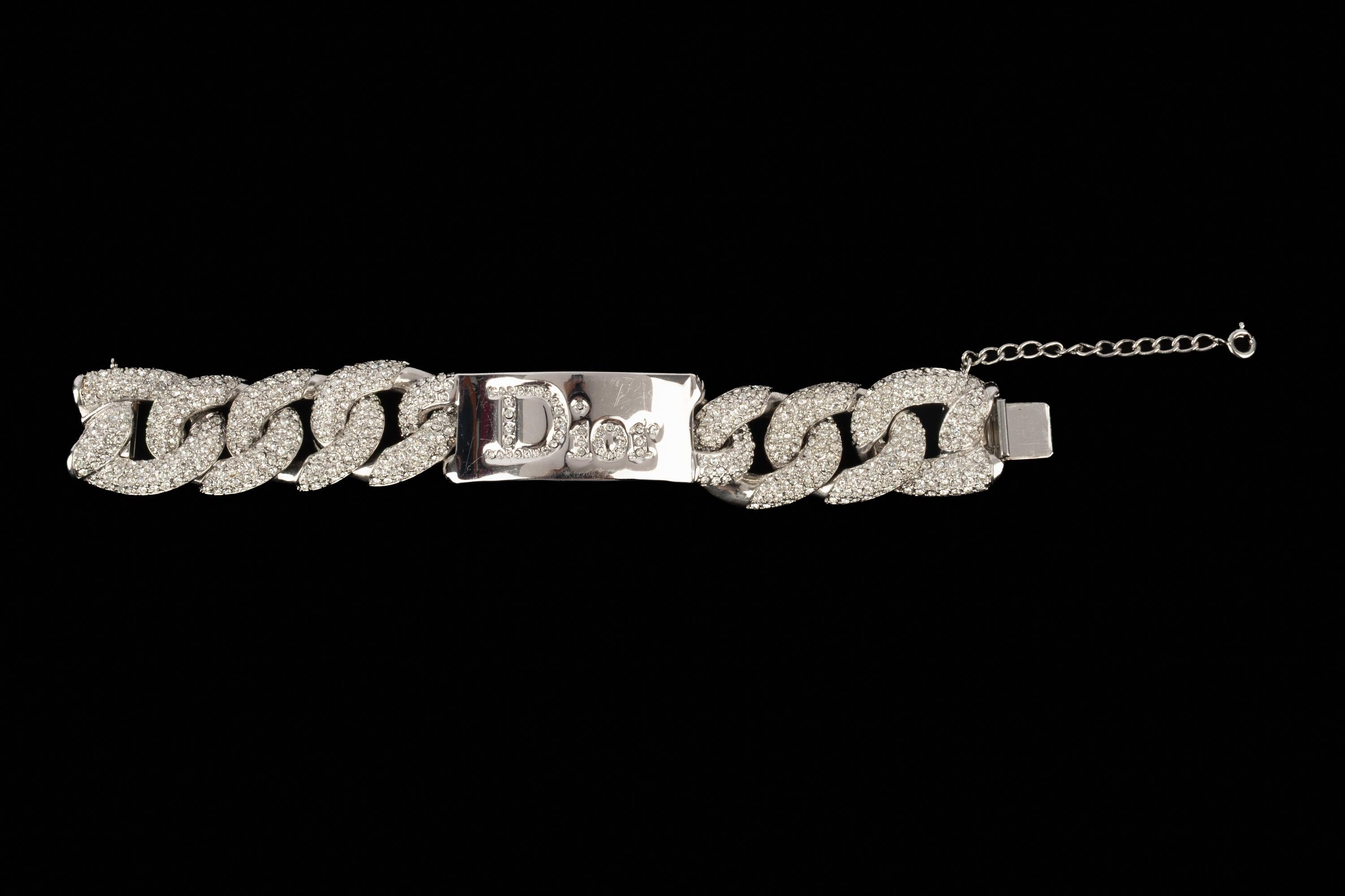 Dior chain bracelet In Excellent Condition For Sale In SAINT-OUEN-SUR-SEINE, FR