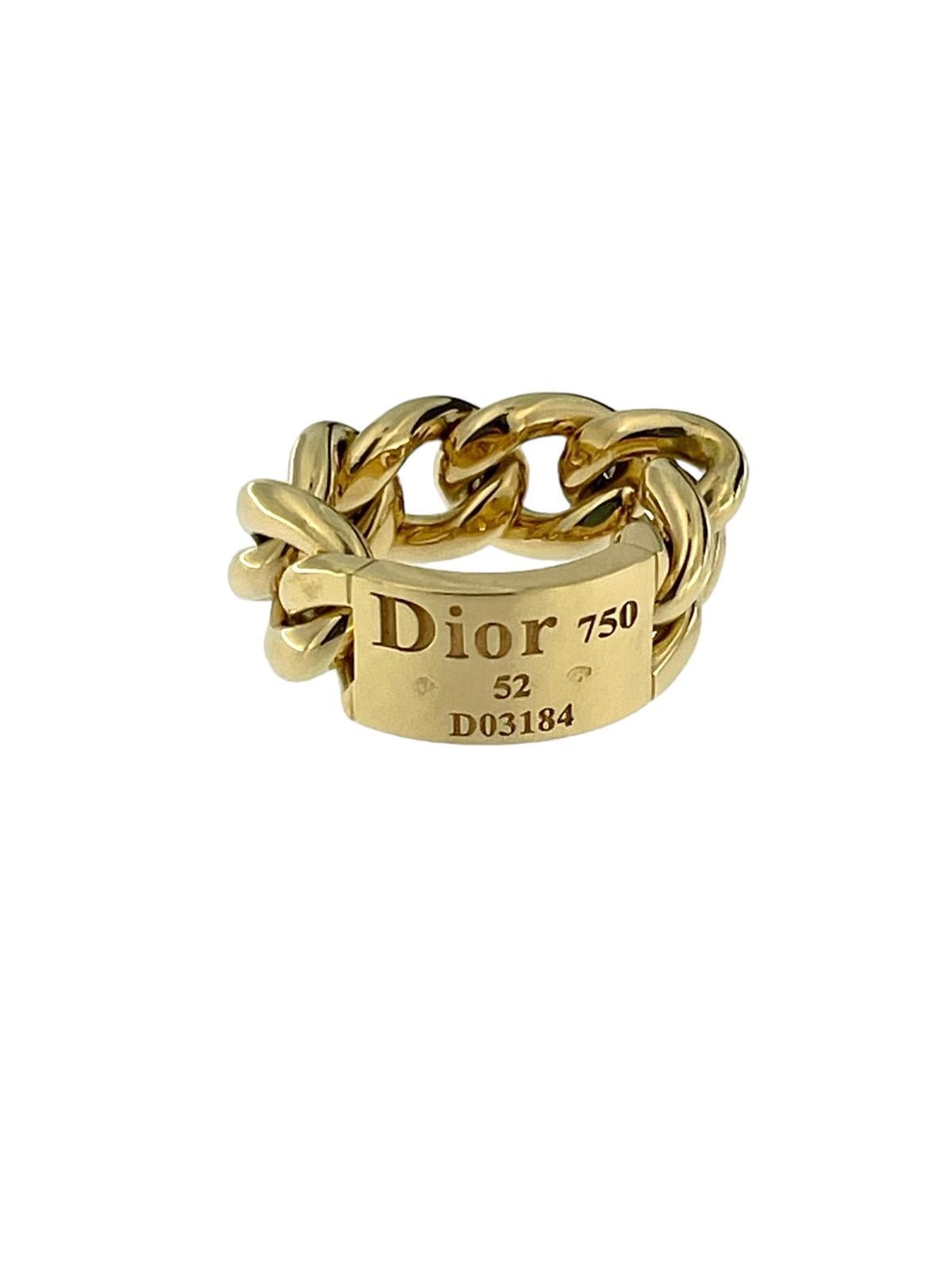 dior ring gold