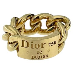 Dior Chain Link Ring Yellow Gold