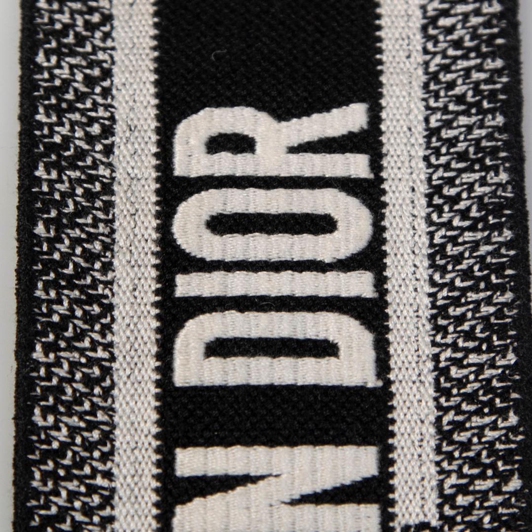 Dior Checkered Embroidered Bag Strap In Good Condition In London, GB