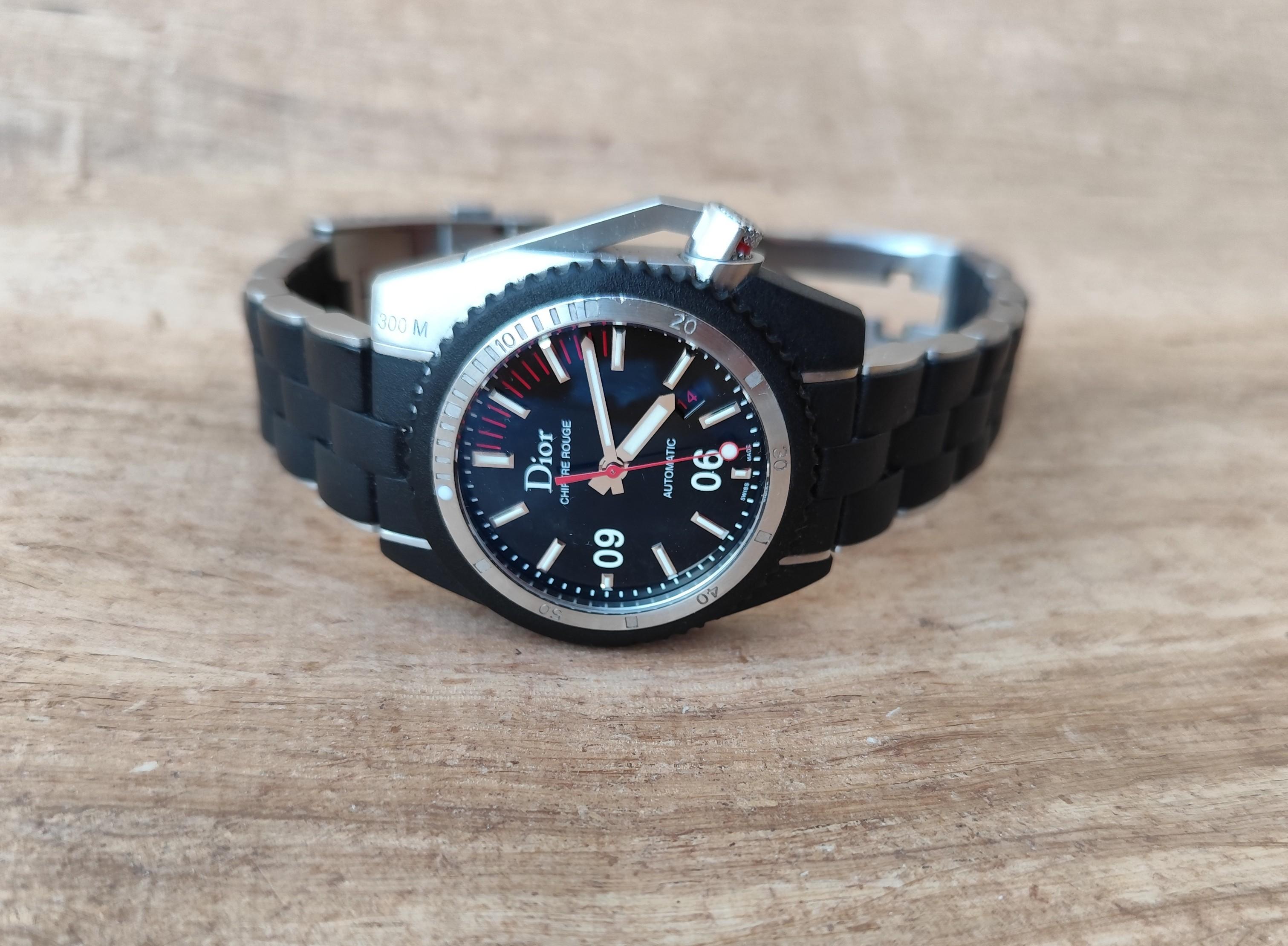 Orologio da uomo automatico subacqueo Dior Chiffre Rouge D02 Molto raro in vendita 7