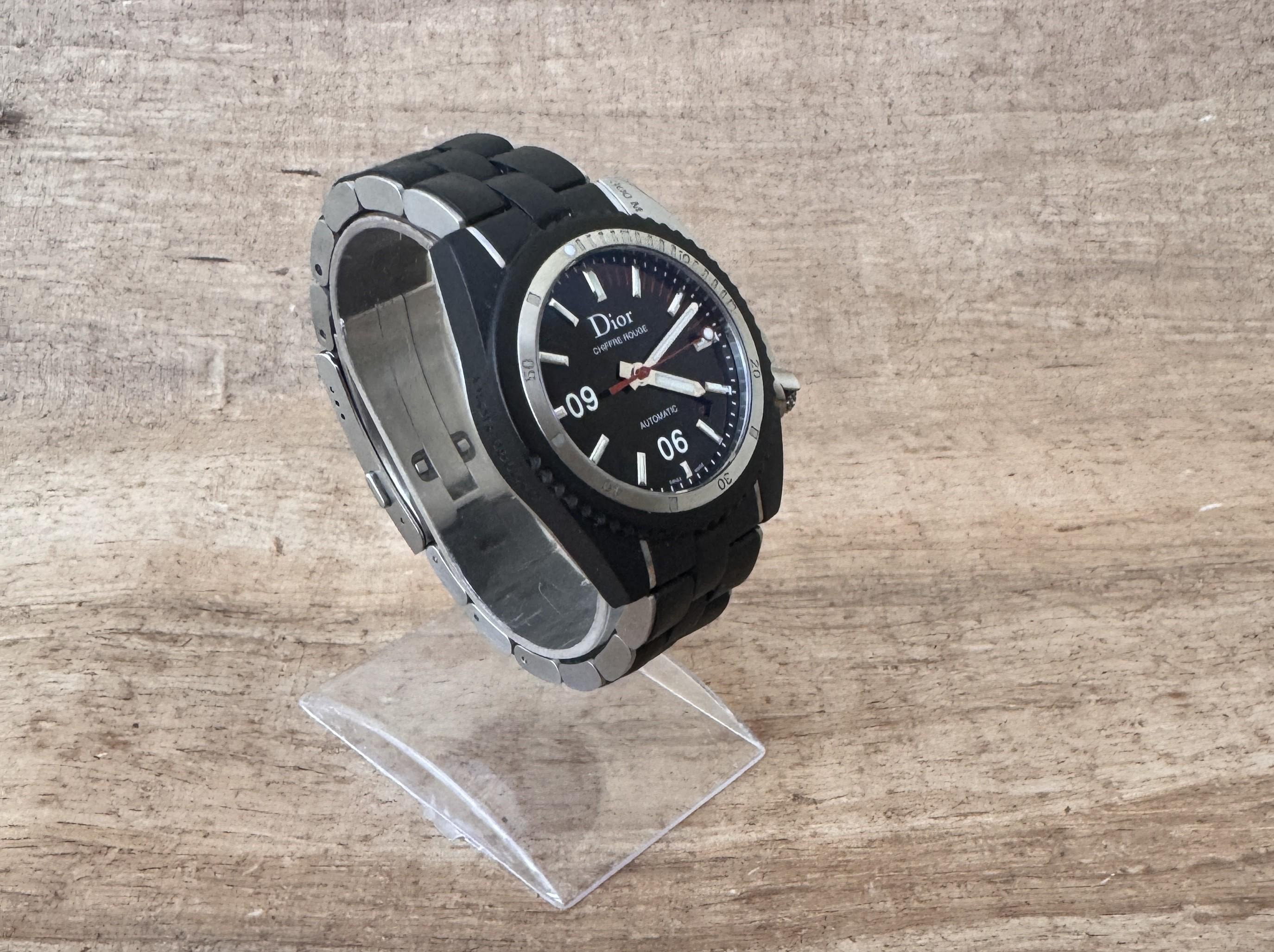 Orologio da uomo automatico subacqueo Dior Chiffre Rouge D02 Molto raro in vendita 10