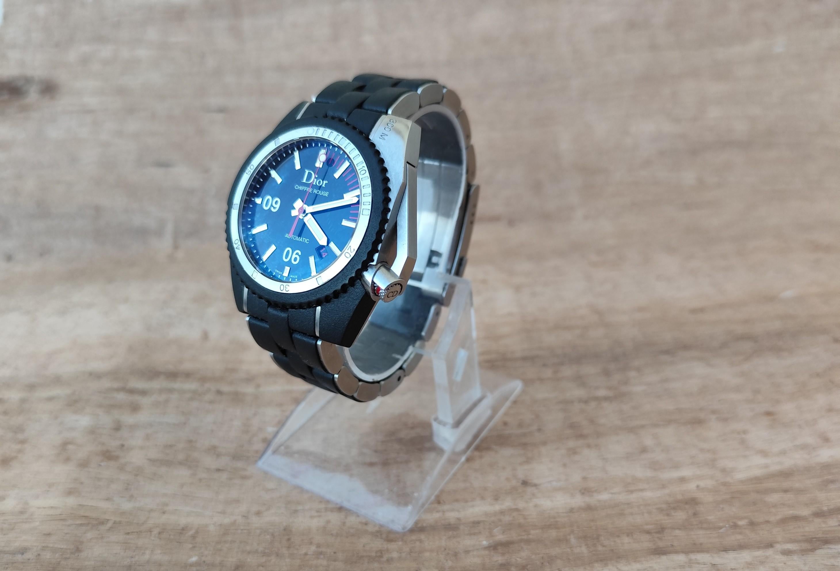 Orologio da uomo automatico subacqueo Dior Chiffre Rouge D02 Molto raro in vendita 2