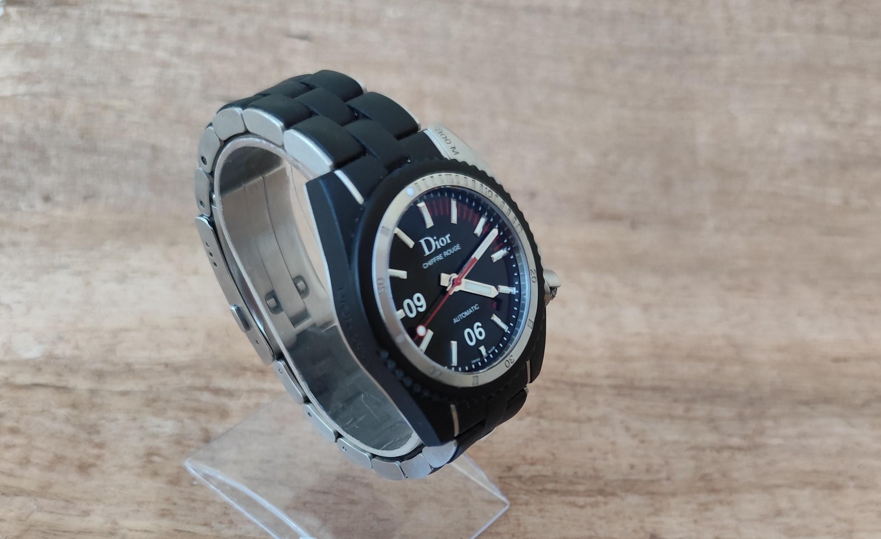 Orologio da uomo automatico subacqueo Dior Chiffre Rouge D02 Molto raro in vendita 4