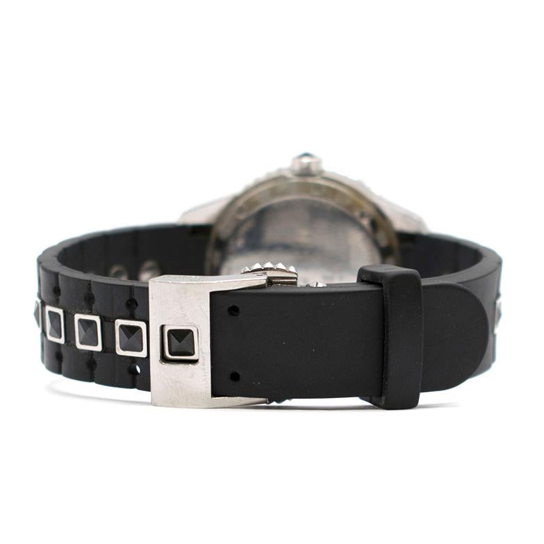 Dior Christal 0.30 Carat Diamond and Sapphire Stainless Steel Watch In Good Condition In London, GB