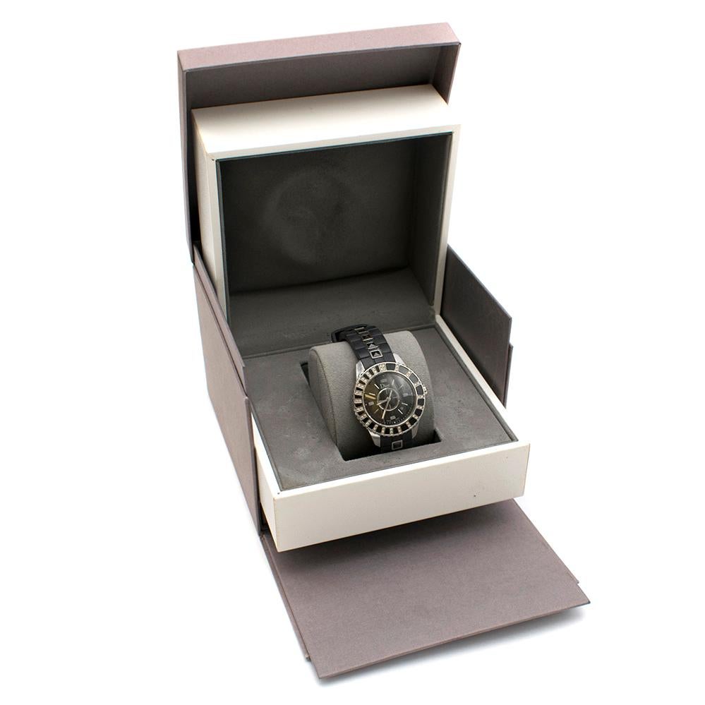 Dior Christal 0.30 Carat Diamond and Sapphire Stainless Steel Watch 1