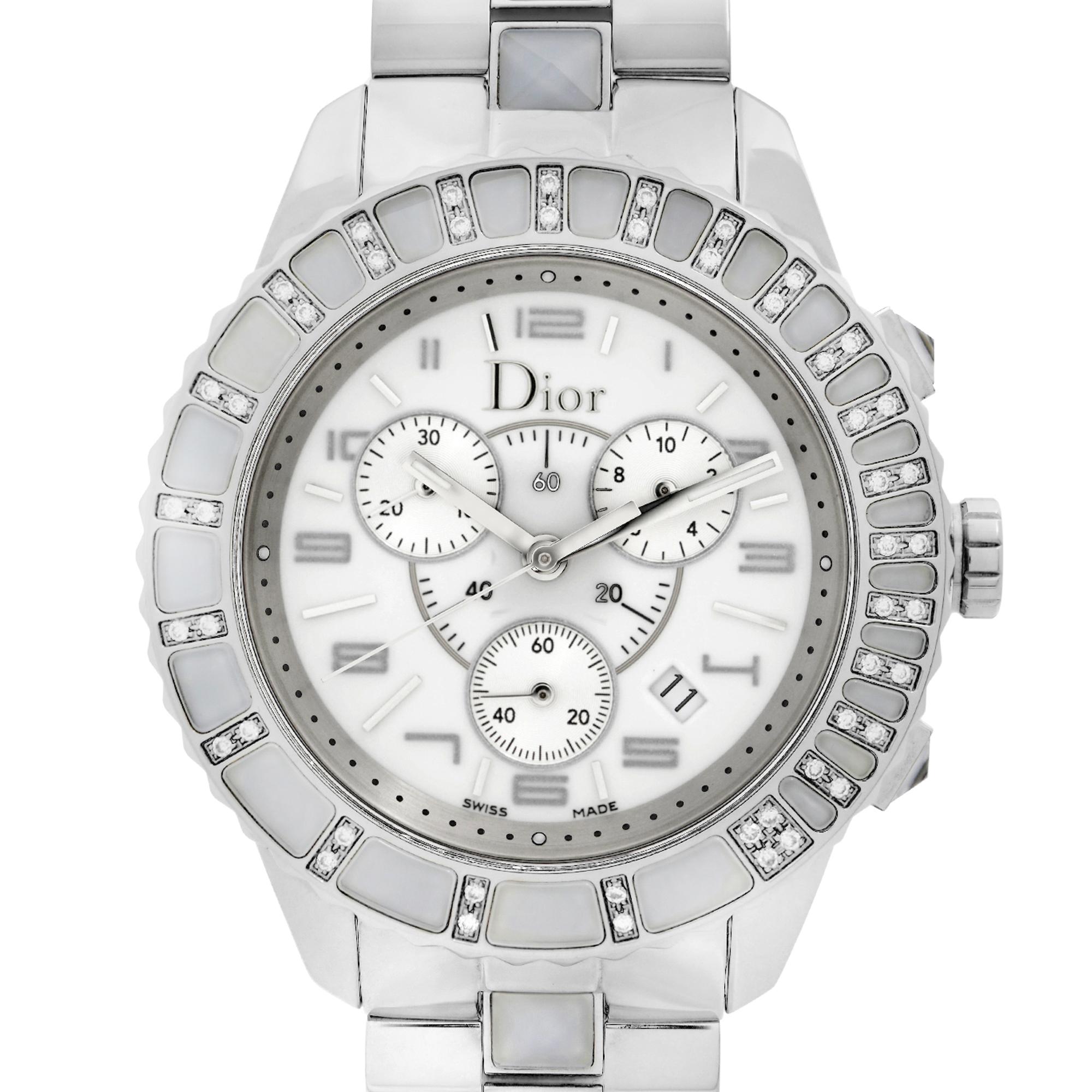 Display Model.  No Original Box and Papers are Included. Comes with a Chronostore Presentation Box and Authenticity Card. Covered by 1-year Chronostore Warranty. 

Details:
MSRP 4800
Brand Dior
Department Women
Model Number