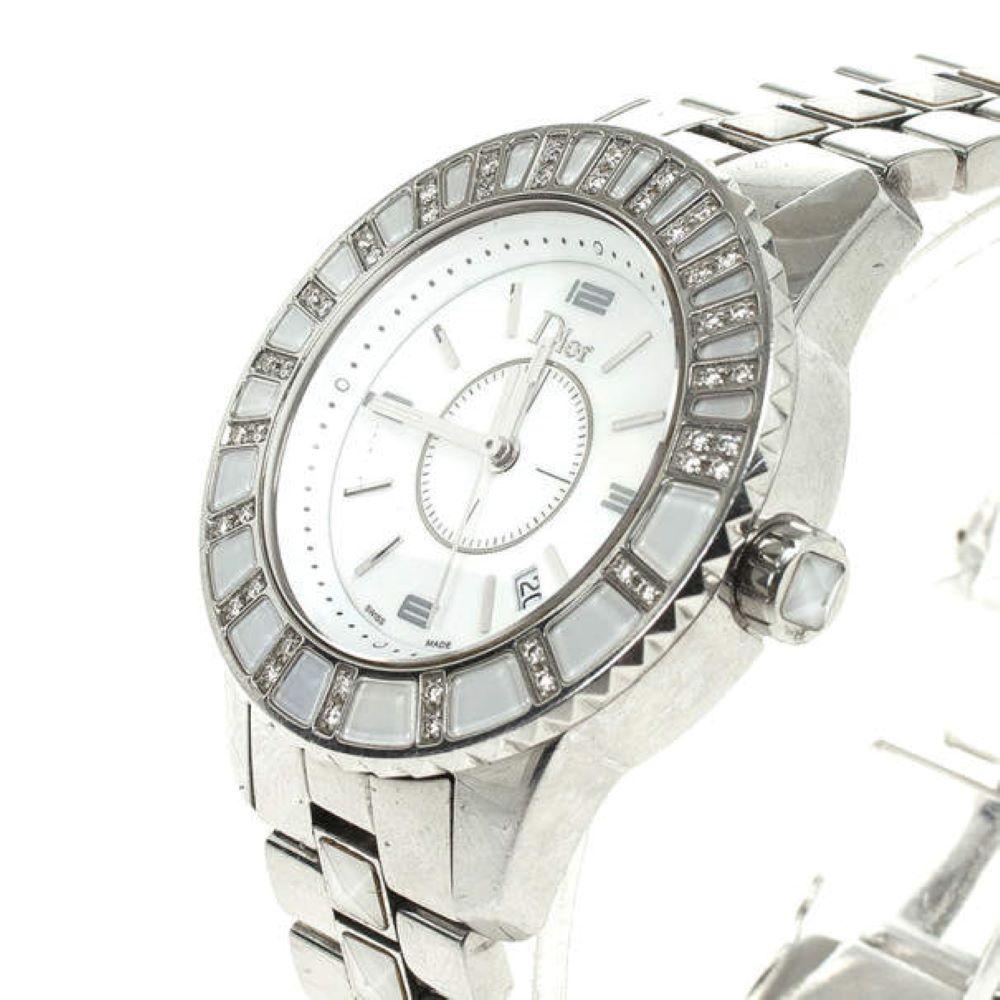 Dior Christal Montre-bracelet pour femme 28,5 mm État moyen - En vente à Dubai, Al Qouz 2