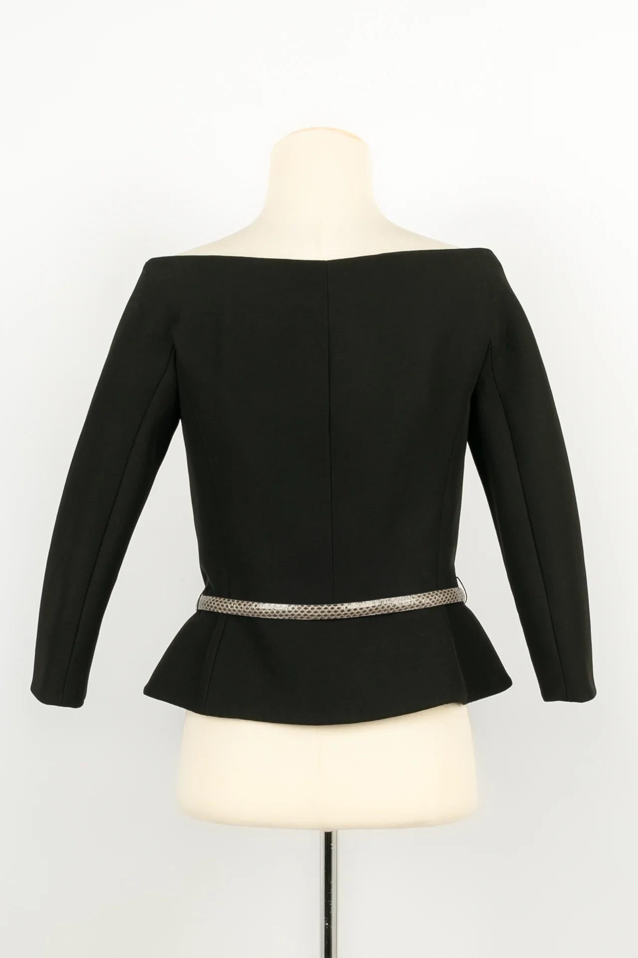 Dior Christian Asymmetrical Black Top In Excellent Condition For Sale In SAINT-OUEN-SUR-SEINE, FR