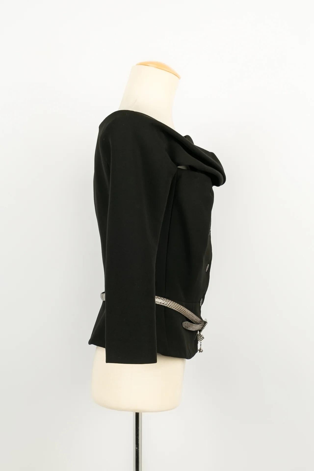 Women's Dior Christian Asymmetrical Black Top For Sale