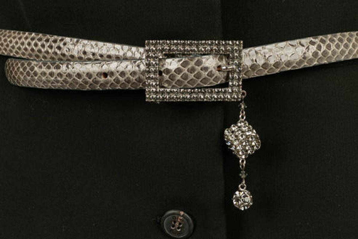Dior Christian Asymmetrical Black Top For Sale 1