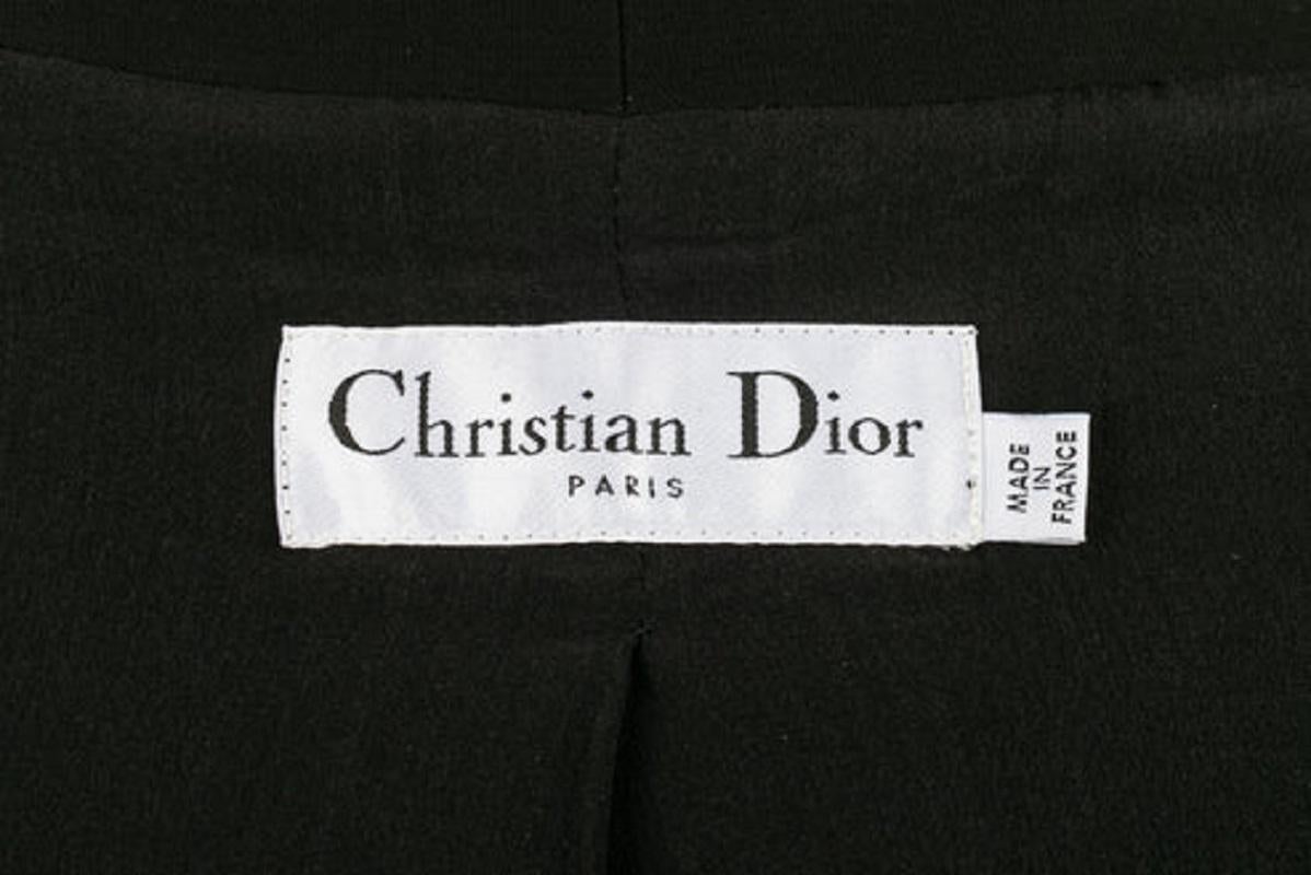 Dior Christian Asymmetrical Black Top For Sale 5