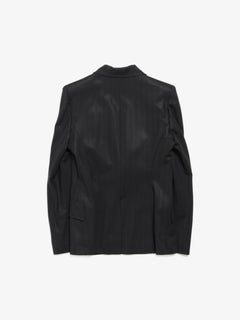 Dior Christian Dior Dark Gray Wool And Silk Blazer Jacket