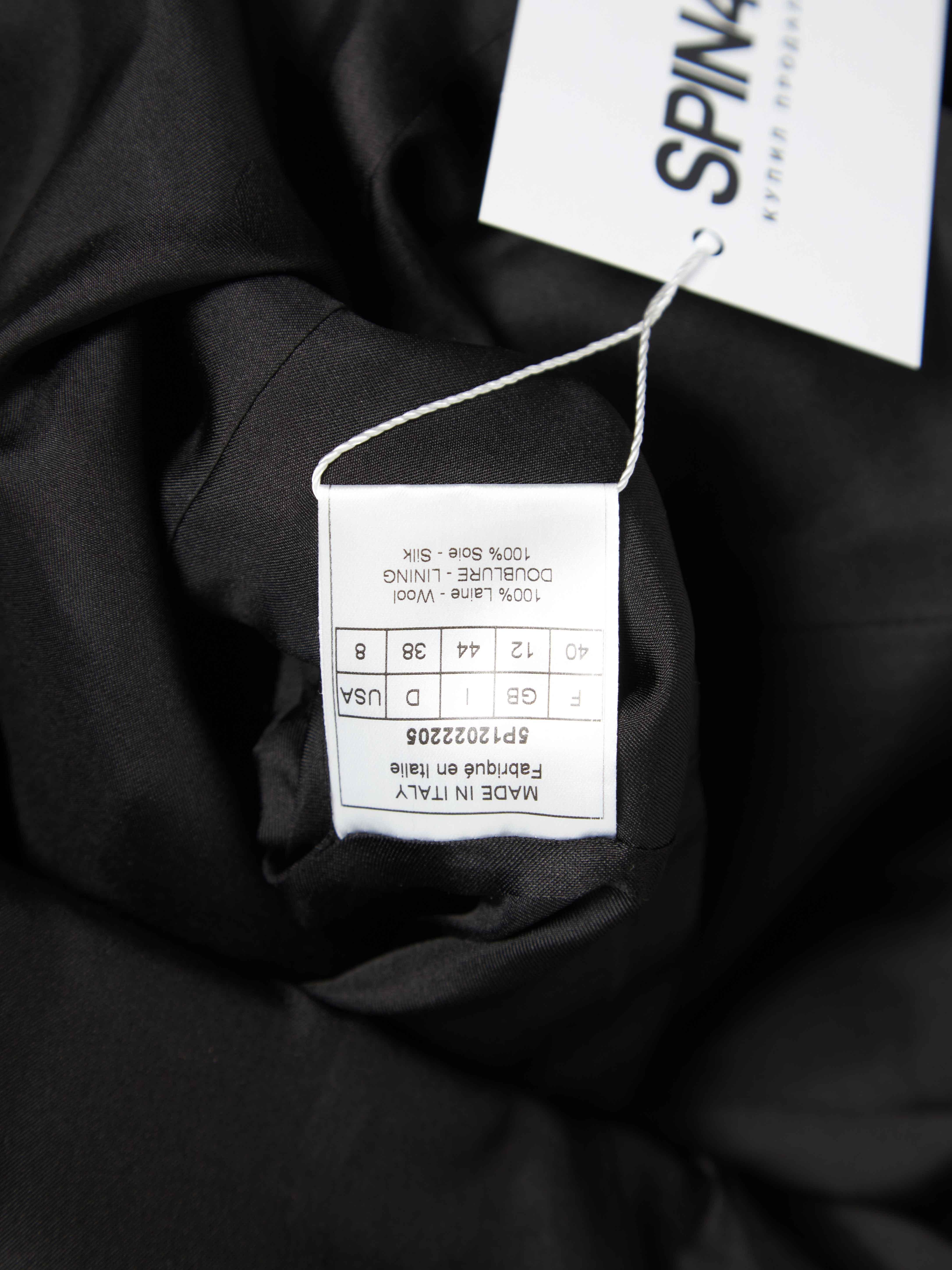 Dior Christian Dior Dark Gray Wool And Silk Blazer Jacket For Sale 2