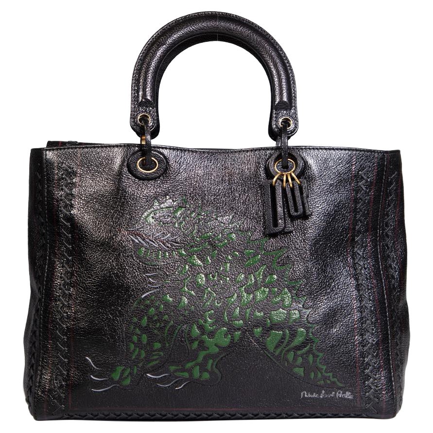 Dior Christian Dior x Niki de Saint Phalle 2018 Large Lady Dior Dragon Tote