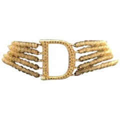 DIOR - Choker en citrine