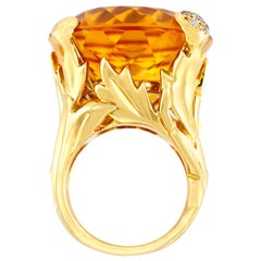 Dior Citrine Cocktail Ring