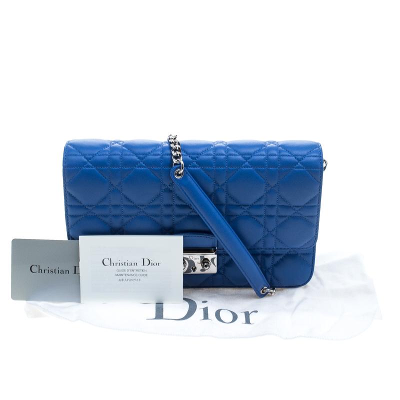 Dior City Blue Cannage Leather Miss Dior Promenade Shoulder Bag 8