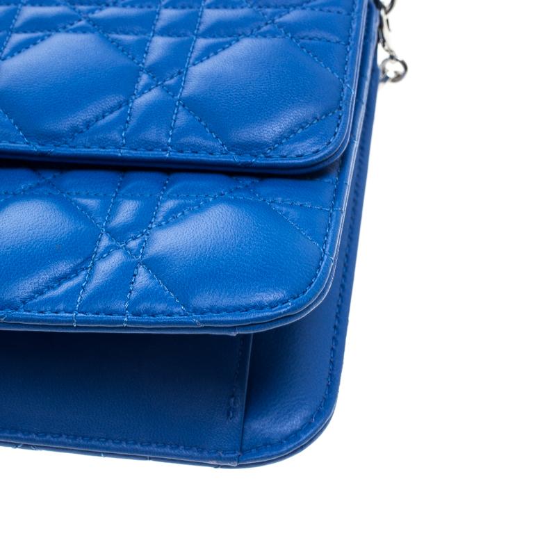 Dior City Blue Cannage Leather Miss Dior Promenade Shoulder Bag 7