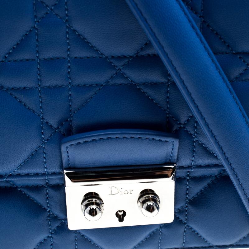Dior City Blue Cannage Leather Miss Dior Promenade Shoulder Bag 2
