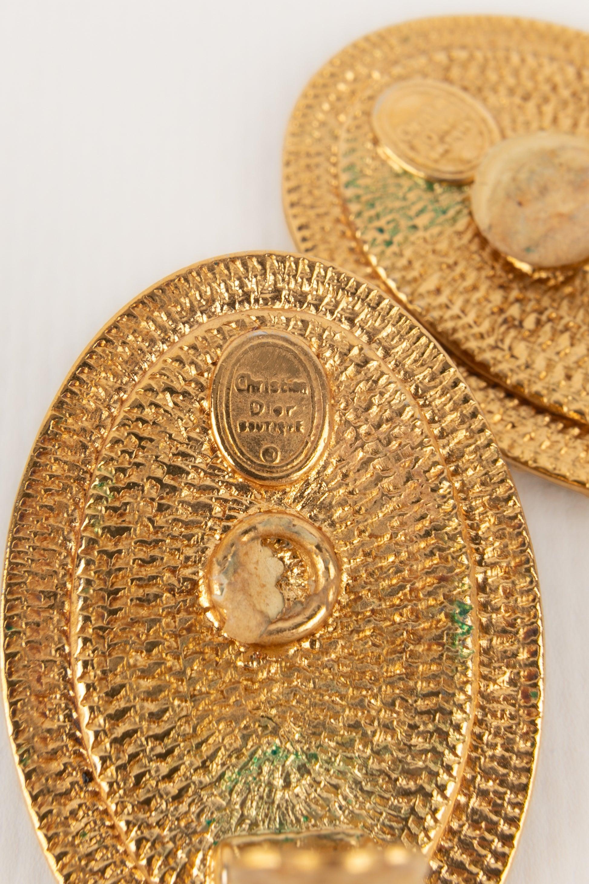 Orecchini a clip Dior con strass, anni '90 in vendita 1
