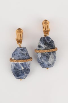 Dior Clip-On Earrings with Rhinestones and Hard Stones, 2009