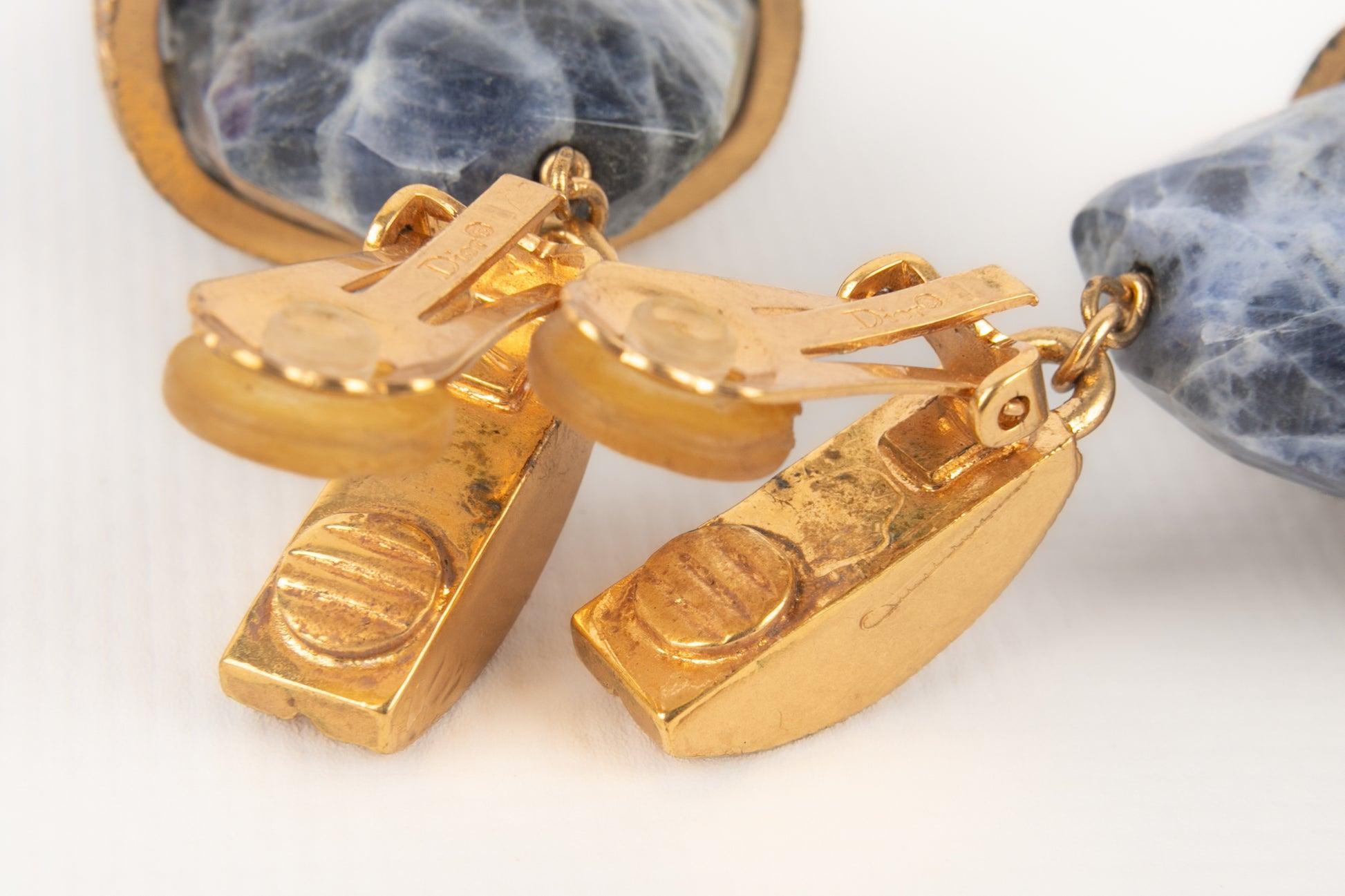 Dior Clip-On Earrings with Rhinestones and Hard Stones, 2009 For Sale 1