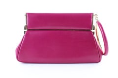 Dior Clutch Bracelet 10dr0105 Fuchsia Leather Wristlet