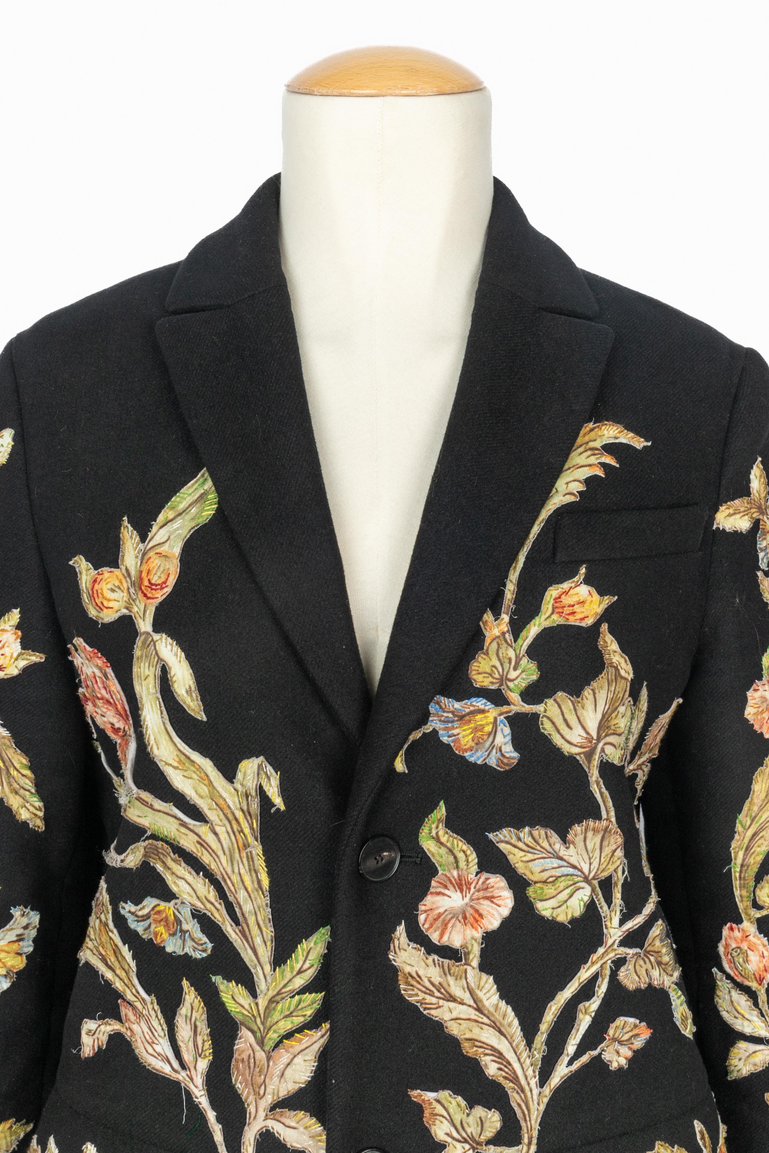 Noir Manteau Dior automne 2018 en vente