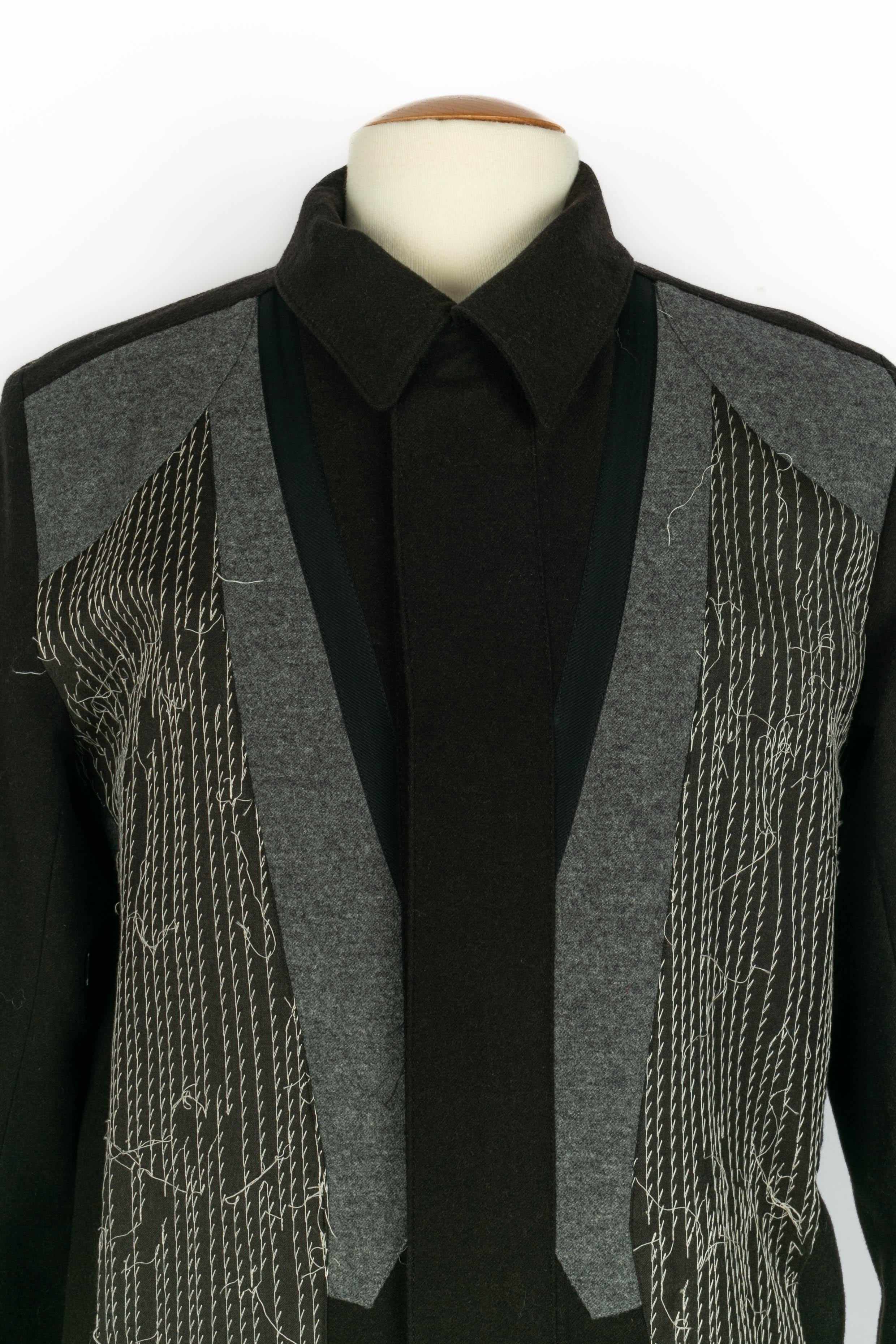 Black Dior coat men For Sale