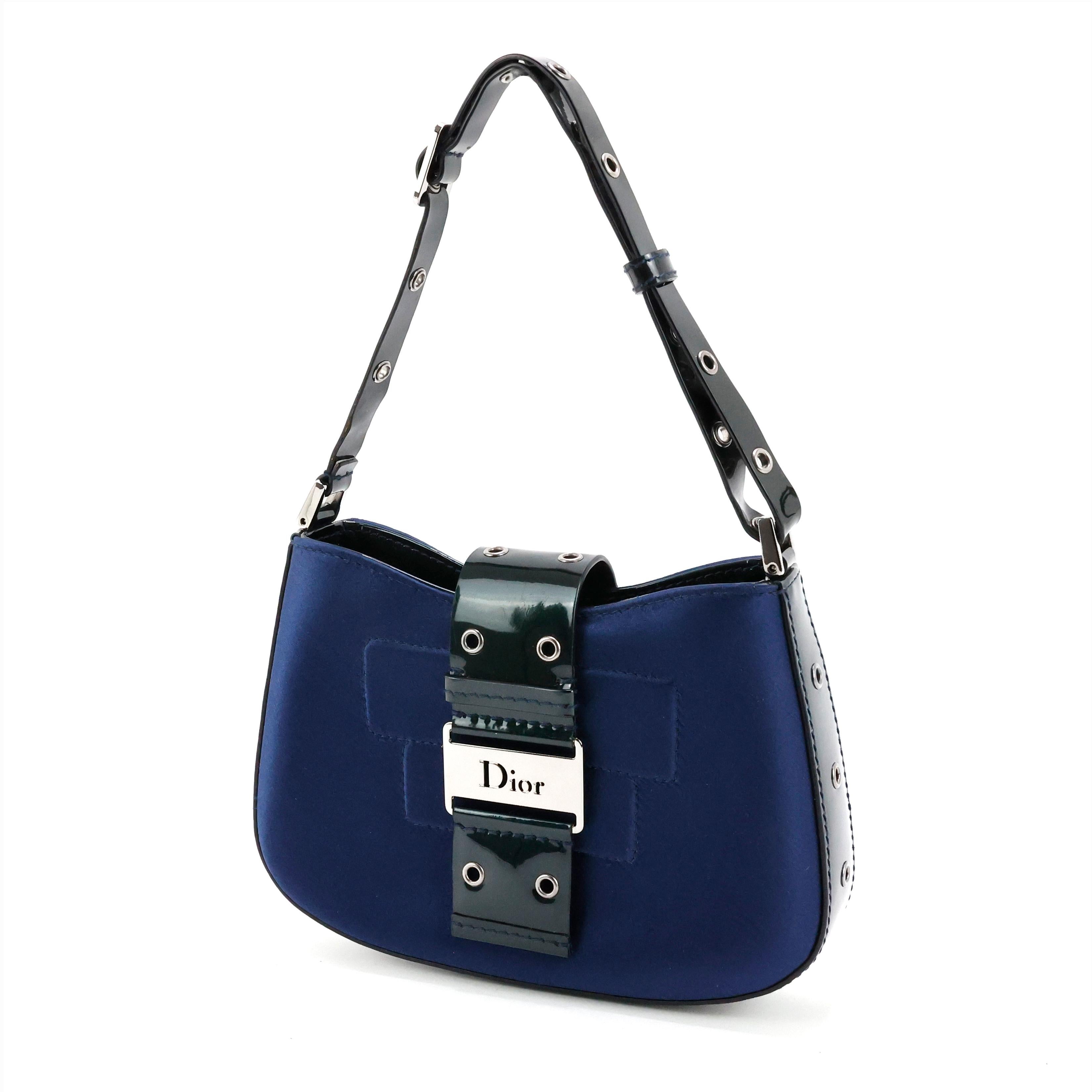 Mini borsa Dior Columbus in seta in vendita 2