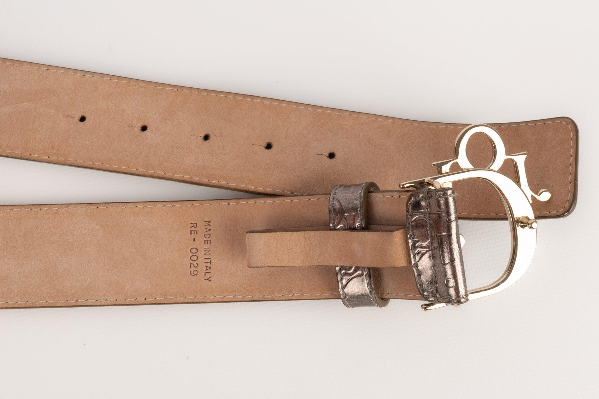 Dior Copper-colored Leather Belt 2