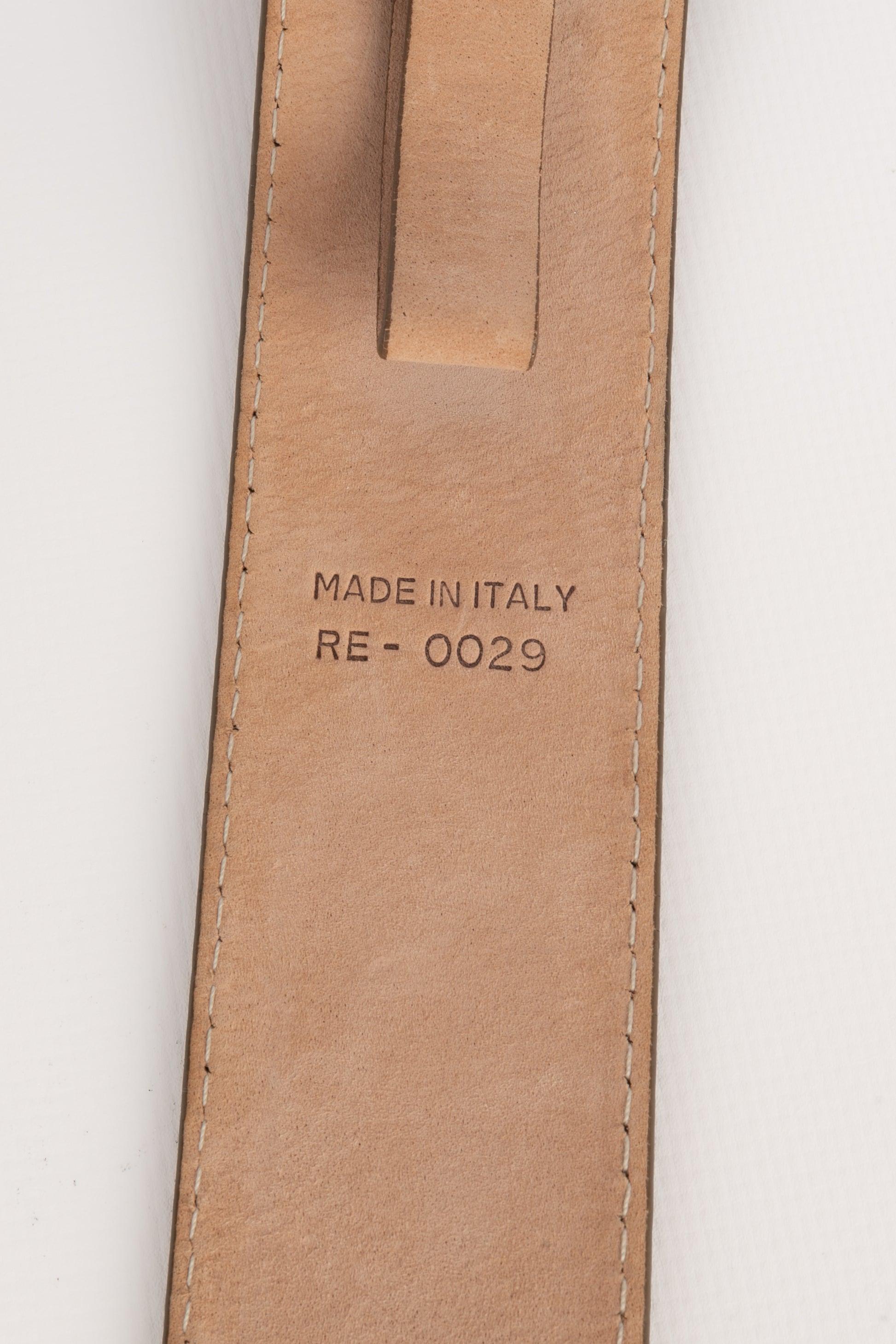 Dior Copper-colored Leather Belt 4