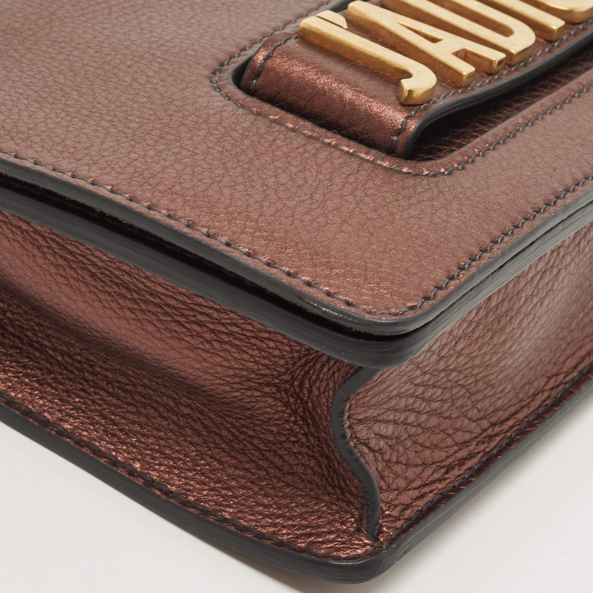 Dior Copper Leather J’adior Flap Shoulder Bag 9