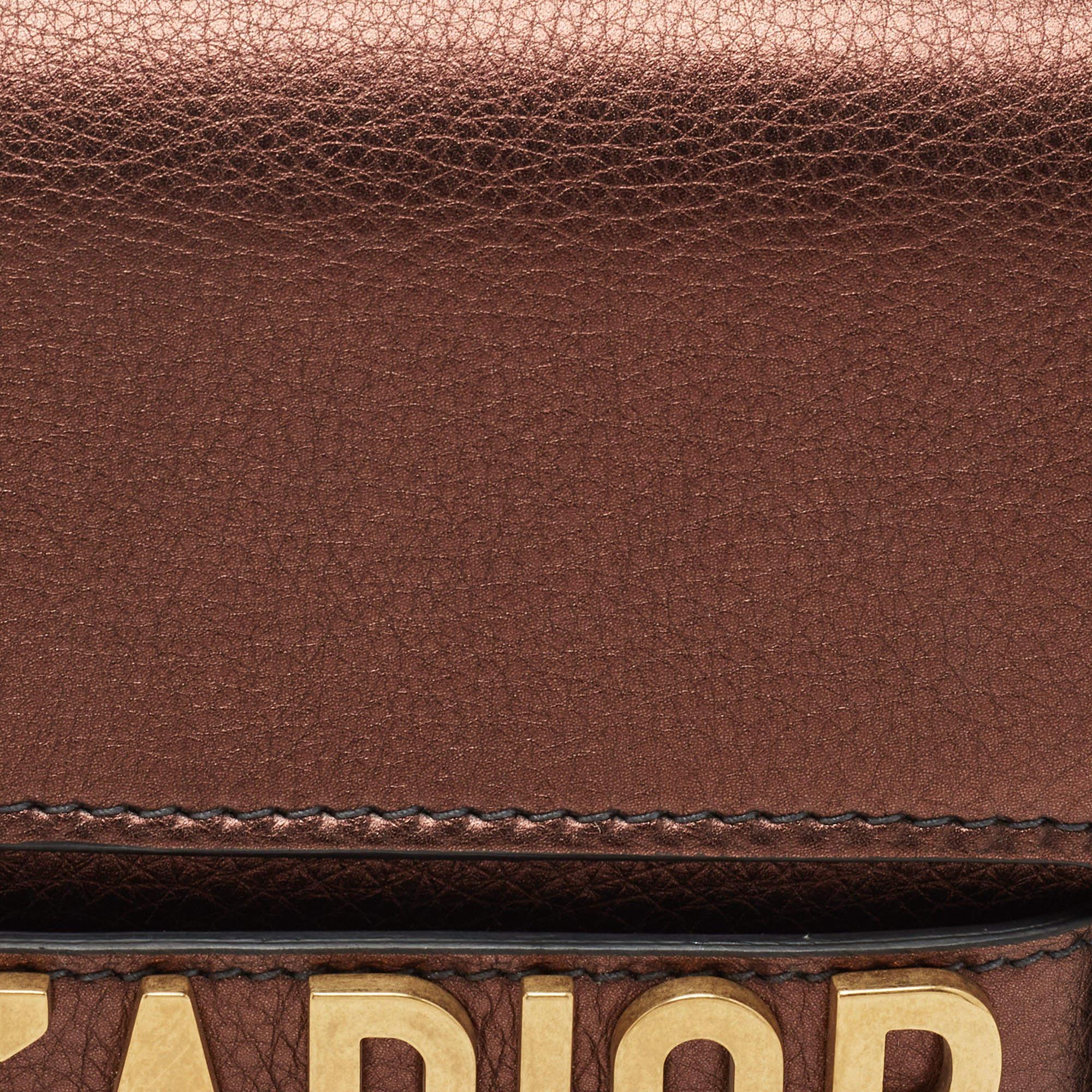 Dior Copper Leather J’adior Flap Shoulder Bag 1
