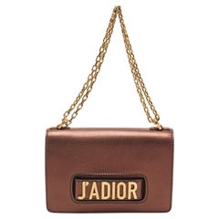 Dior Copper Leather J’adior Flap Shoulder Bag