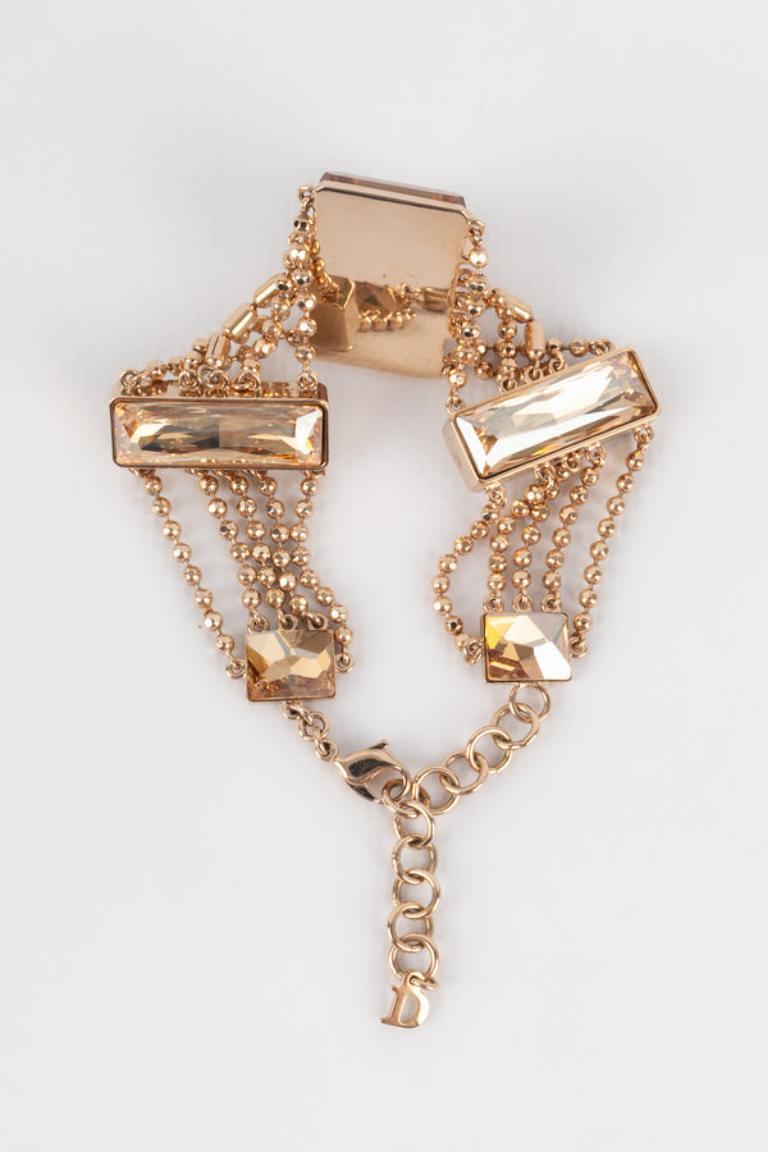 Dior Copper Metal Bracelet, 2000s In Excellent Condition For Sale In SAINT-OUEN-SUR-SEINE, FR