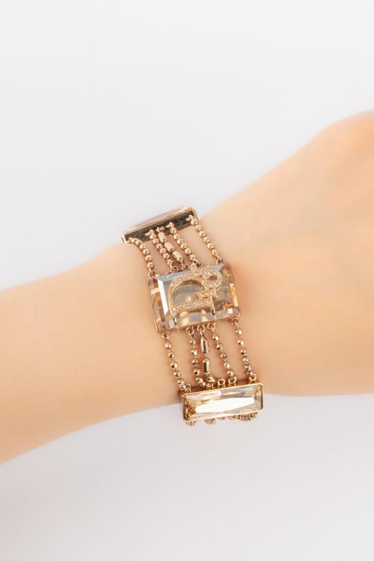 Dior Copper Metal Bracelet, 2000s For Sale 2