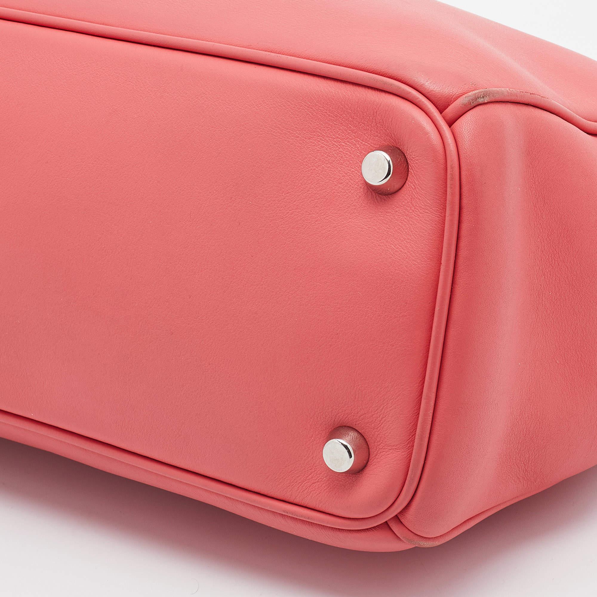 Dior Coral Pink Leather Medium Diorissimo Shopper Tote 5