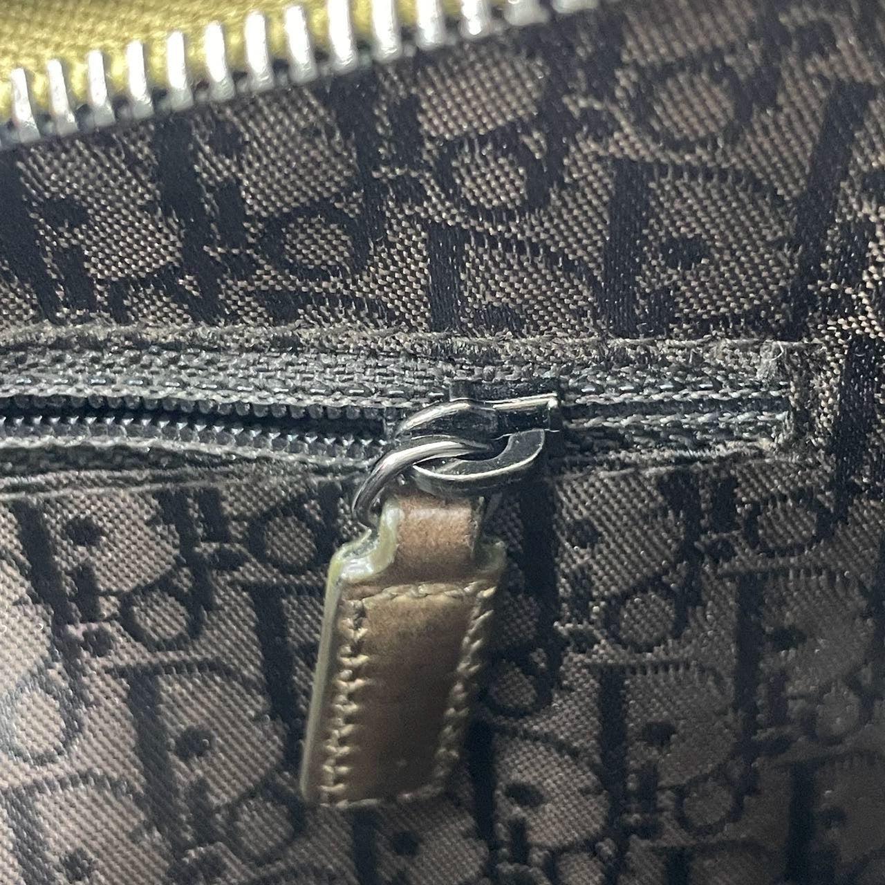 Dior Corset Dark Green Lizard-skin Leather and Satin Lace-up Ballet Bag For Sale 5