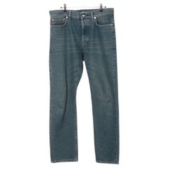 Dior Cotton Denim Pants Blue
