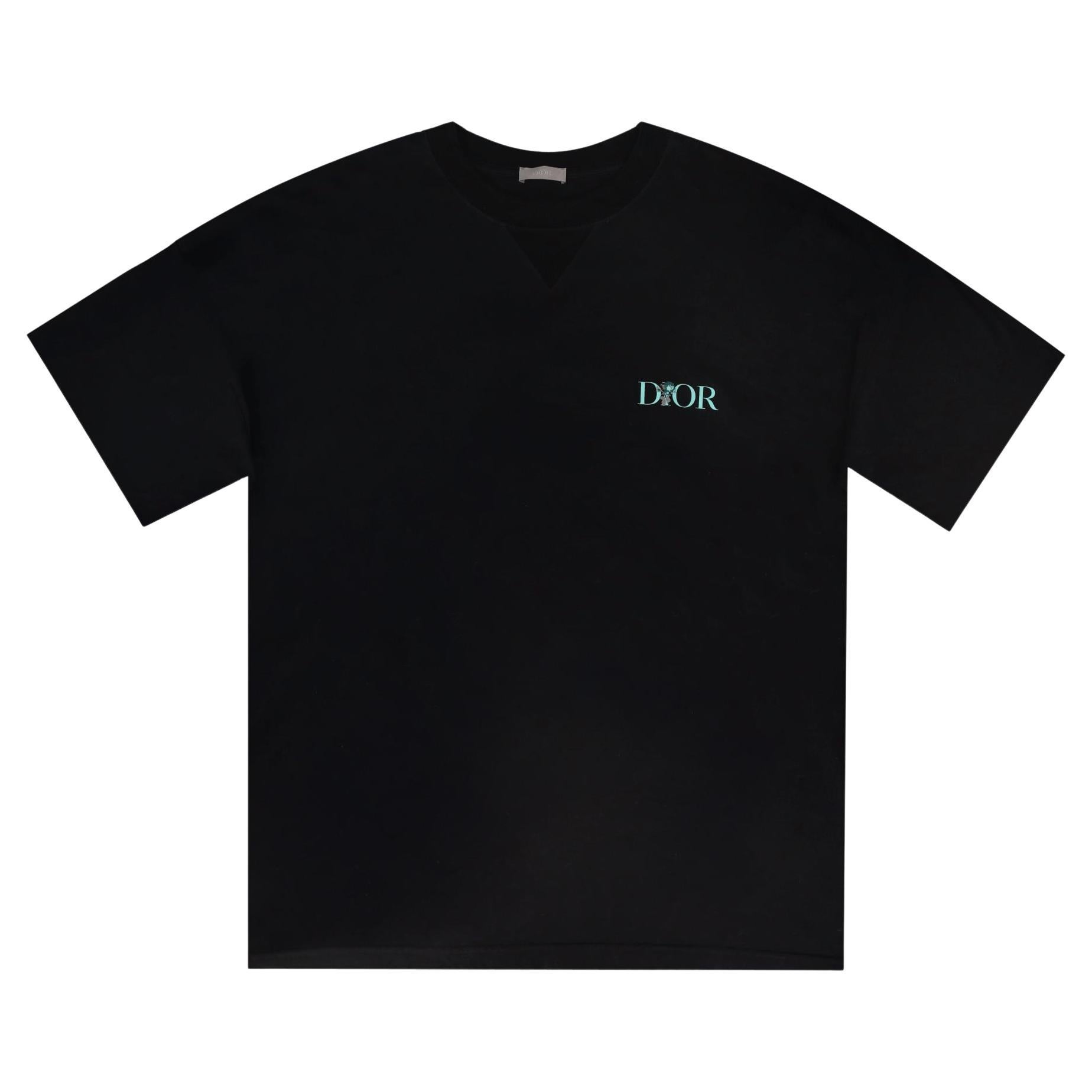 Dior Cotton Logo Rose Print 
Dior Jardin
 T-Shirt