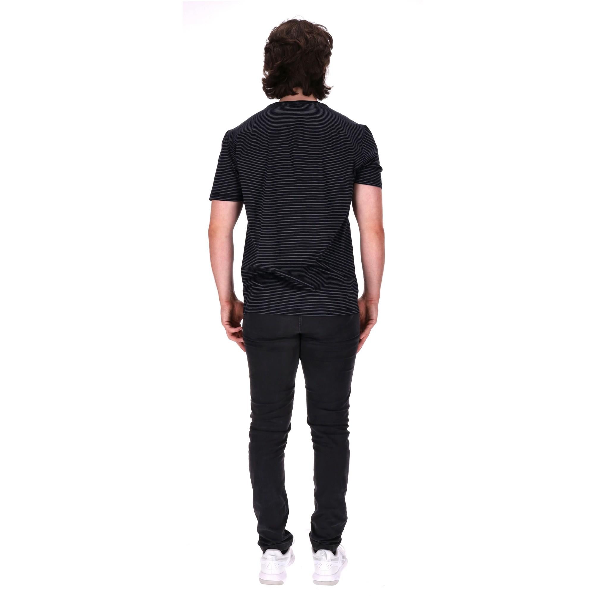 Dior Gestreiftes Logo-T-Shirt aus Baumwolle im Zustand „Hervorragend“ im Angebot in London, GB