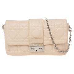 Dior Cream Cannage Leather Small Miss Dior Flap Bag
