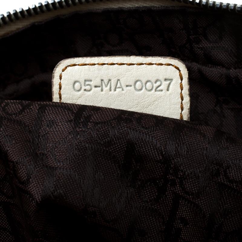 Beige Dior Cream Gaucho Leather Large Double Saddle Shoulder Bag