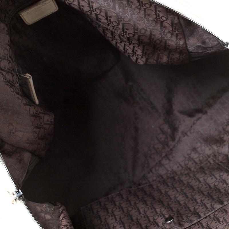 Women's Dior Cream Gaucho Leather Large Double Saddle Shoulder Bag
