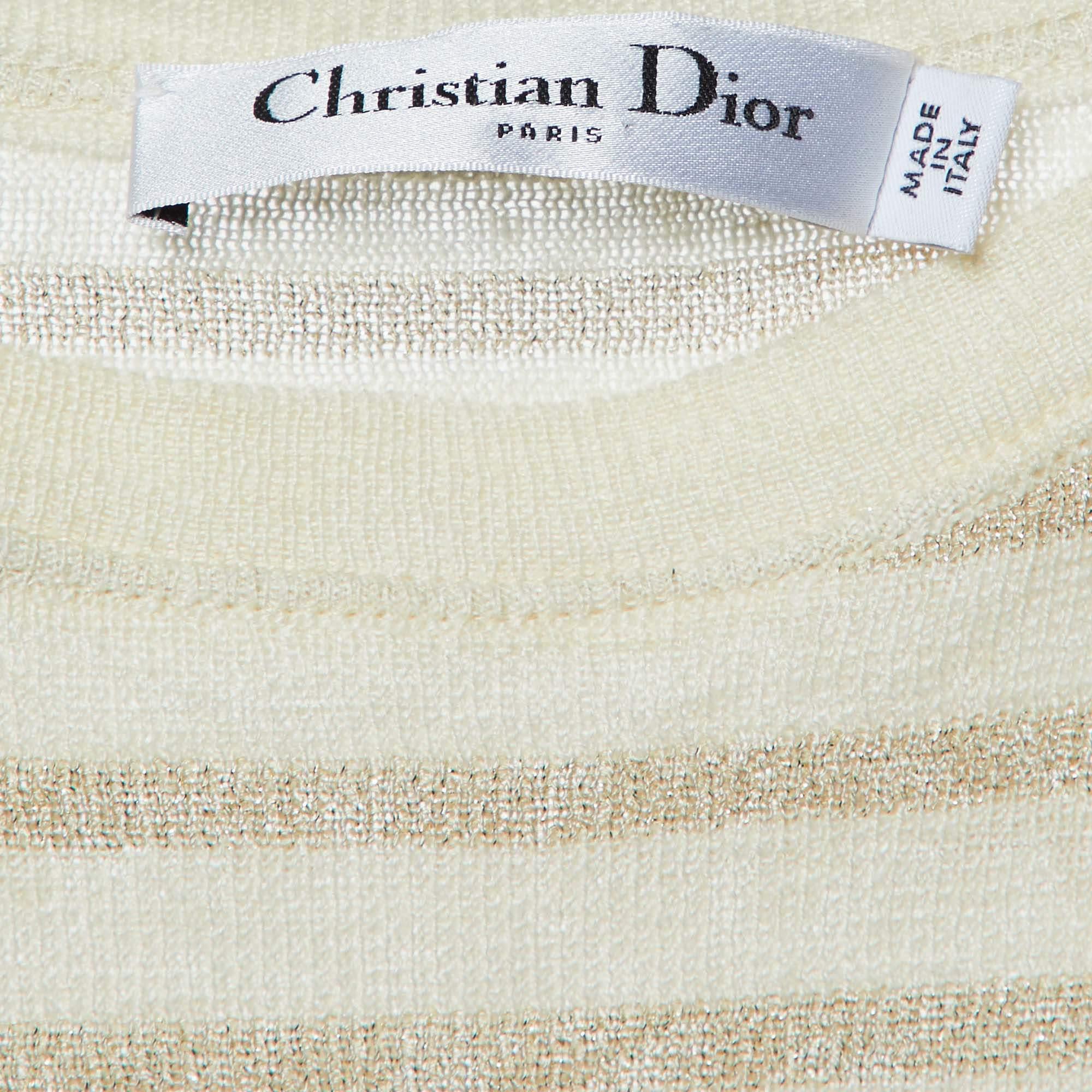 Pull en lurex crème J'Adior Dior Pour femmes en vente