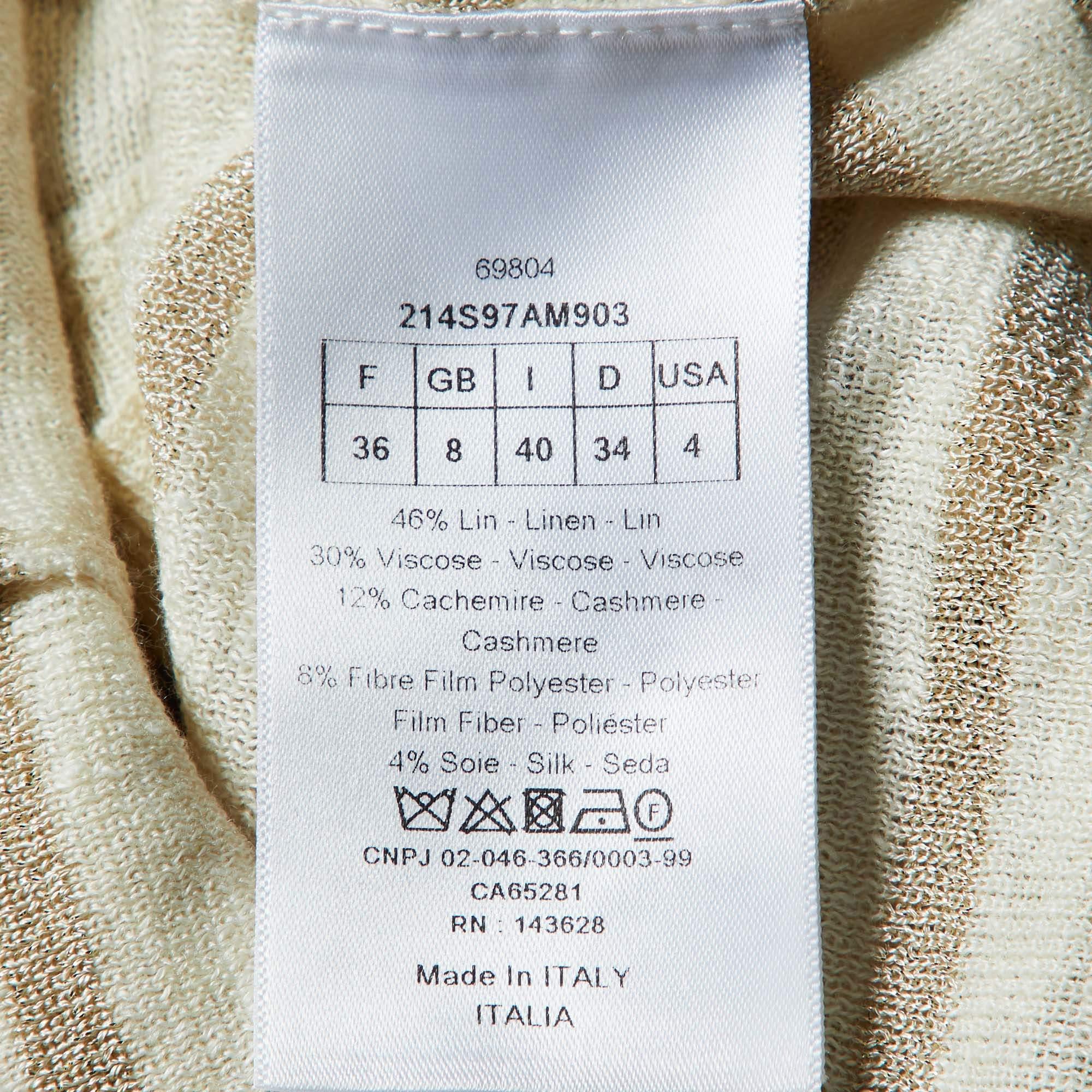 Pull en lurex crème J'Adior Dior en vente 1