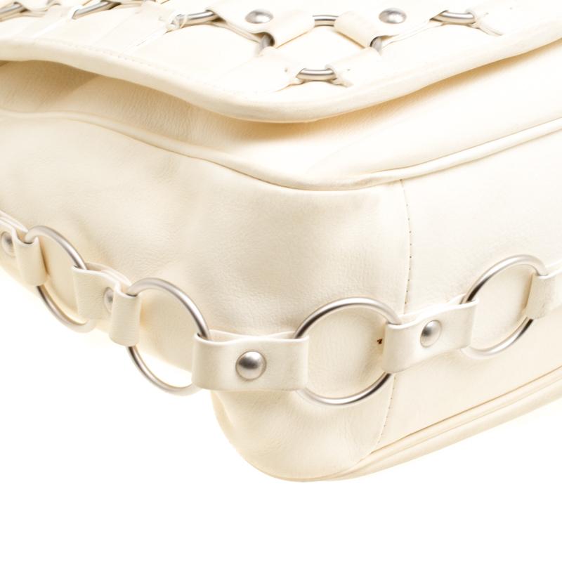 Dior Cream Leather Croisette Hobo 5