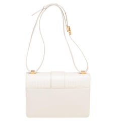 Dior Cream Leather Montaigne 30 Flap Shoulder Bag